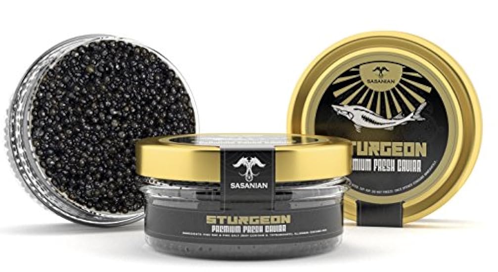 OVERNIGHT GUARANTEED! Premium STURGEON Caviar - 2oz Jar