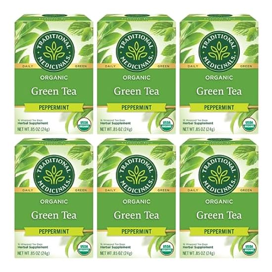 Traditional Medicinals Organic Green Tea Peppermint Her