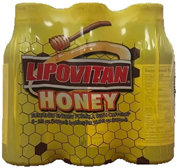 Lipovitan Energy Honey Formula, Sustained (6 Bottle of 