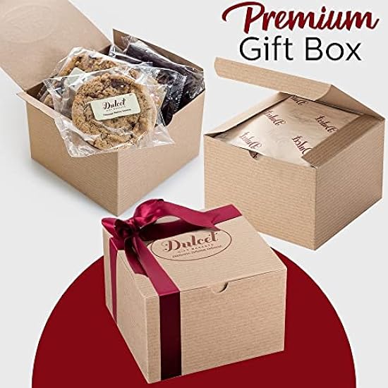 Dulcet Gift Baskets Classic Bakery Kraft Box Filled with soft bite Cookies, Chocolate Fudge Brownies and flaky filled Rugelah for Teachers, Parents, Family, Him, Her & Corporate Office 242548947