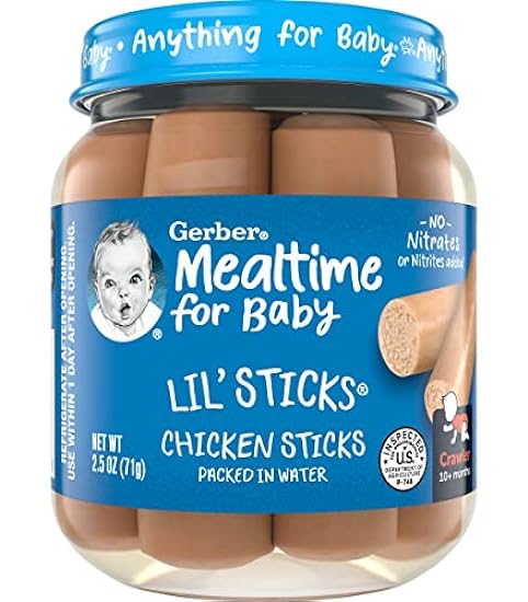 Gerber Mealtime for Baby Lil’ Sticks, Chicken Sticks, P