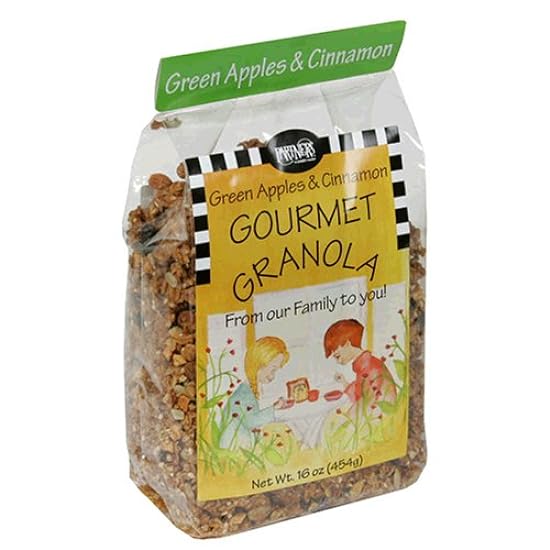 Partners Gourmet Granola, Green Apples and Cinnamon, 16-Ounce Bags (Pack of 8) 51094790