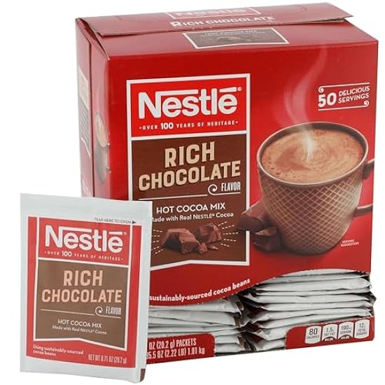 Hot Chocolate Packets, Hot Cocoa Mix, Rich Chocolate Fl
