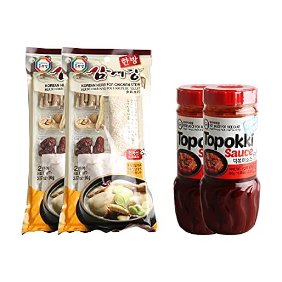 Surasang Samgyetang Herb Kit (Pack of 2) and Tteokbokki Sauce (Pack of 2) 320078837