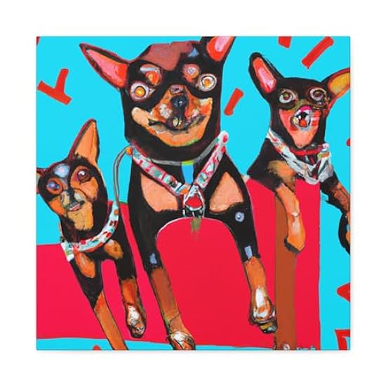Portrait of a Chihuahua - Canvas 20″ x 20″ / Premium Gallery Wraps (1.25″) 859039685