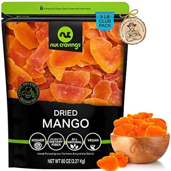 Nut Cravings Dry Fruits - Sun Dried Mango Slices, with 
