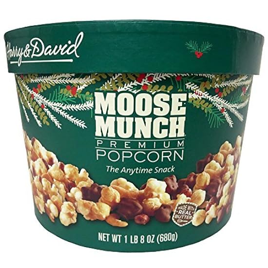 Harry & David Moose Munch Gourmet Popcorn 24 Oz Drum 99