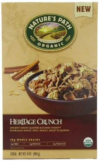 Nature´s Path Organic Heritage Crunch Cereal, 14-Ounce (Pack of 6) by Nature´s Path 846992063