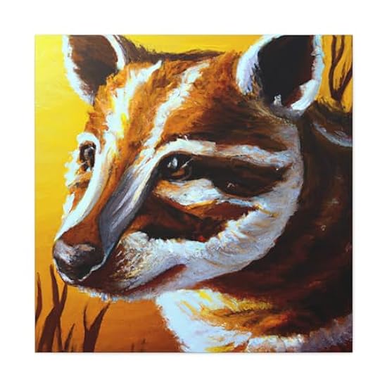 Tasmanian Tiger Portrait - Canvas 30″ x 30″ / Premium Gallery Wraps (1.25″) 957670854