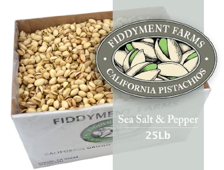 Fiddyment Farms 25 Lbs Sea Salt & Pepper In-shell Pista