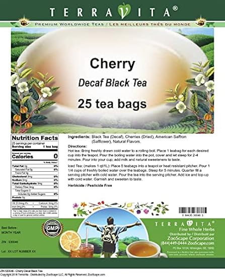 Cherry Decaf Black Tea (25 tea bags, ZIN: 530046) - 3 Pack 470139877