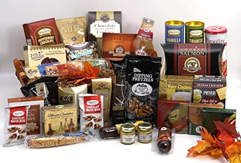 Gift Basket Village: Gobble Til You Wobble XXL - Ultimate Feast of Assorted Gourmet Treats, Perfect for Thanksgiving & Holidays 722018880