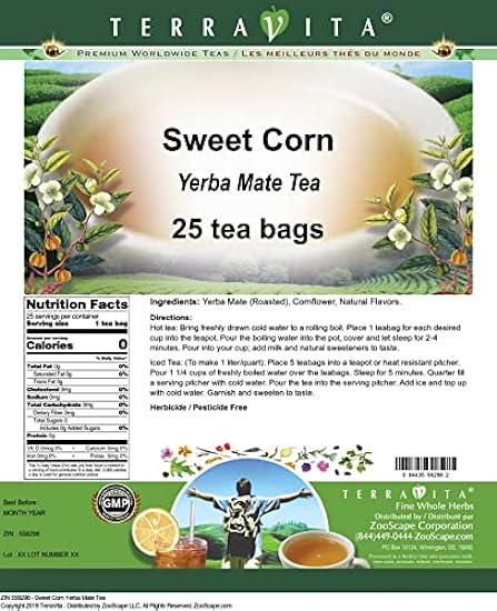Sweet Corn Yerba Mate Tea (25 tea bags, ZIN: 558298) - 2 Pack 232481932
