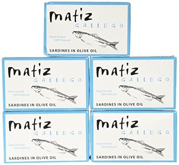 Matiz Gallego Sardines in Olive Oil, 4.2-Ounce Unit (Pack of 5) by Matiz Gallego [Foods] 272002695