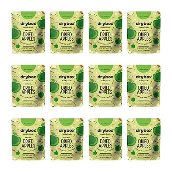 Drybox Dried Cinnamon Apple Cubed 36 Snack Packs | No S