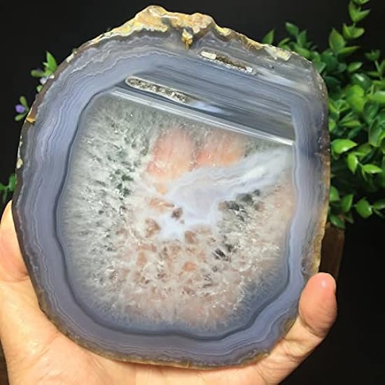 299g Bonsai Suiseki-Natural Cut Agate into Flakes Stone