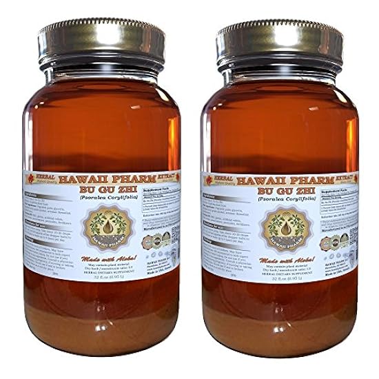 Bu Gu Zhi Tincture, Bu Gu Zhi, Psoralea (Psoralea Corylifolia) Fruit Liquid Extract, Herbal Supplement 2x32 oz Unfiltered 233819802