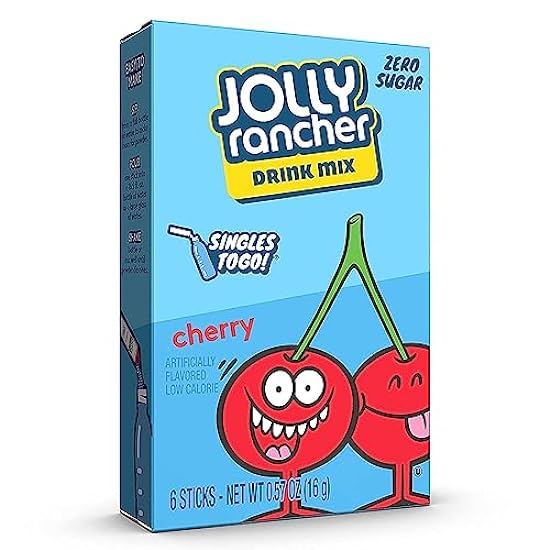 Jolly Rancher Cherry Singles To Go Drink Mix, 6 CT (Pac