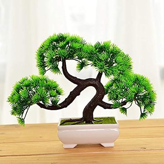 ZAMTAC Simulation Welcoming Pine Potted Green Bonsai Pi