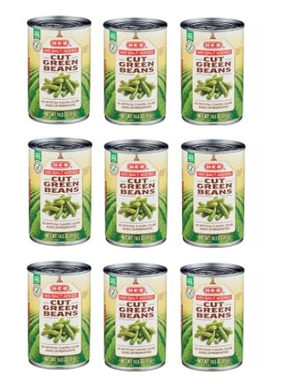 No Salt Added Cut Green Beans, 9 Cans NT.WT. 14.5 oz (4