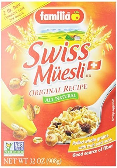 Familia Swiss Muesli Cereal, Original Recipe, 32-Ounce Boxes (Pack of 6) 116846363