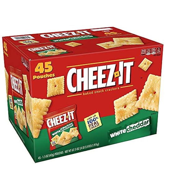 Cheez-It White Cheddar Snack Packs 1.5 oz., 45 ct. (pack of 3) A1 370729755