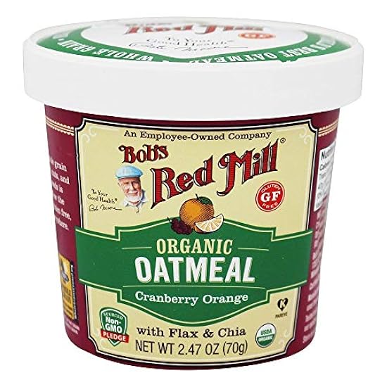 Bob´s Red Mill Organic Gluten-Free Oatmeal Cup, Cr