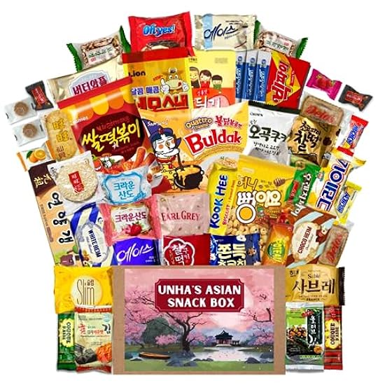 Korean Snack Box Variety Pack - 46 Count Snacks Individ