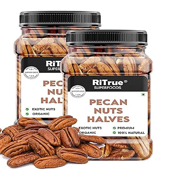 Admart RiTrue - Jumbo Pecans Nuts Organic 400 Gm - Mexi