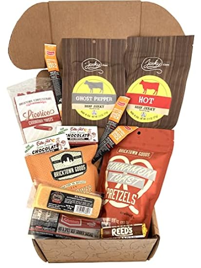 14 Piece Heat Lover´s Jerky Gift Box - Best Gift for Spicy Fanatics and Any Occasion 409738934