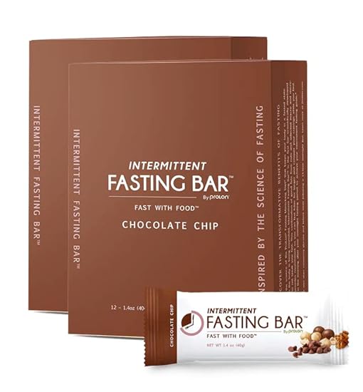 Fast Bar, Chocolate Chip | Gluten Free, Plant Based Protein Bar For Intermittent Fasting (24 Count Box) 895294790