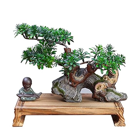 MKYOKO Artificial Bonsai Tree Artificial Podocarpus Bon
