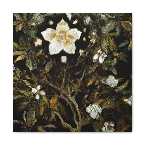 Gardenia in Baroque - Canvas 16″ x 16″ / Premium Galler