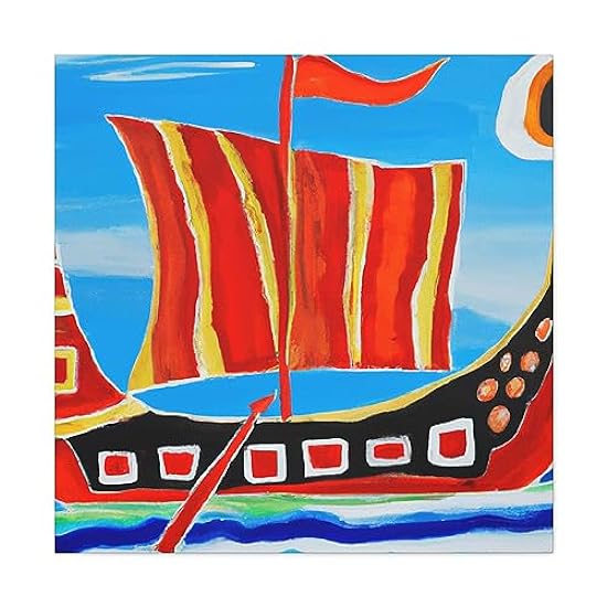 Sailing Into the Sunset - Canvas 30″ x 30″ / Premium Ga