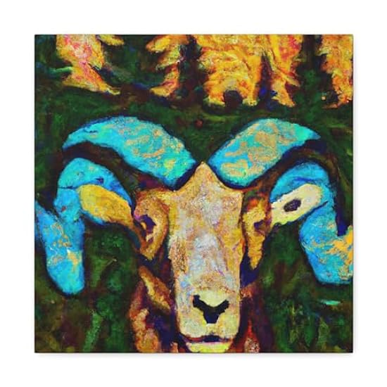 Big Horn Sheep Splendor - Canvas 16″ x 16″ / 1.25
