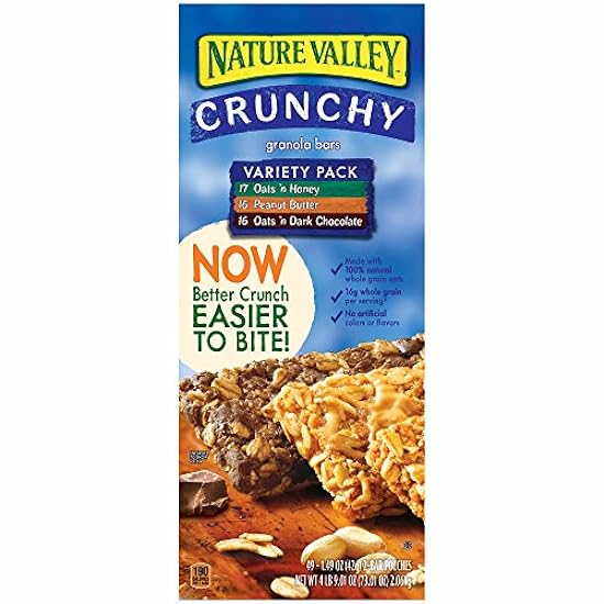 Nature Valley Crunchy Granola Bars Variety Pack, 2-Bar 