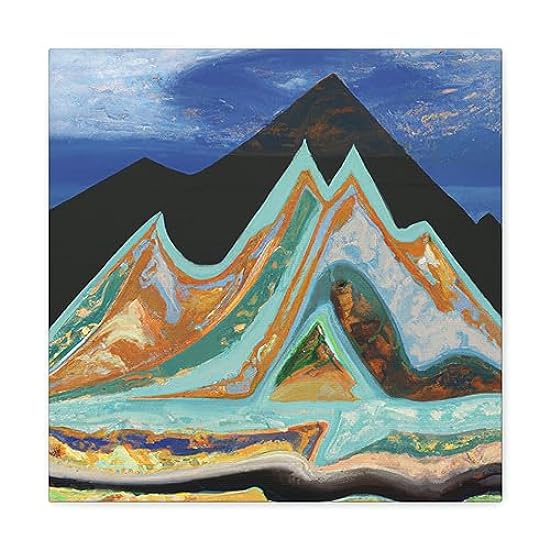 Mountain Mystique Painting - Canvas 16″ x 16″ / Premium