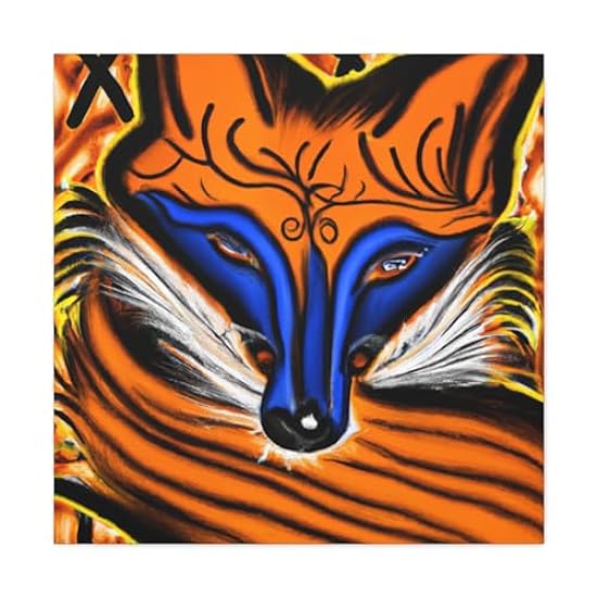 Dhole in Expressionism - Canvas 30″ x 30″ / Premium Gallery Wraps (1.25″) 427765308