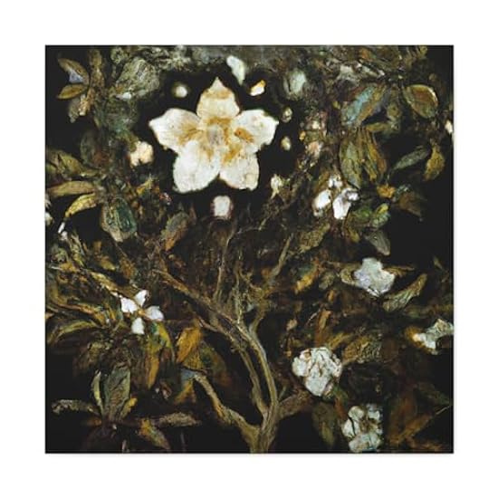 Gardenia in Baroque - Canvas 16″ x 16″ / Premium Gallery Wraps (1.25″) 779025582
