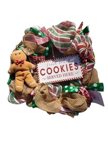 Fresh Baked Cookies Designer Premium Floral Christmas Wreath Gingerbread 92528447