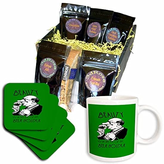 3dRose Beauty Is In The Eye Of The Beer Holder Fun Beer Quote - Coffee Gift Baskets (cgb_356887_1) 200903047