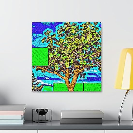 Oak Tree Pop Art. - Canvas 30″ x 30″ / Premium Gallery Wraps (1.25″) 982646044