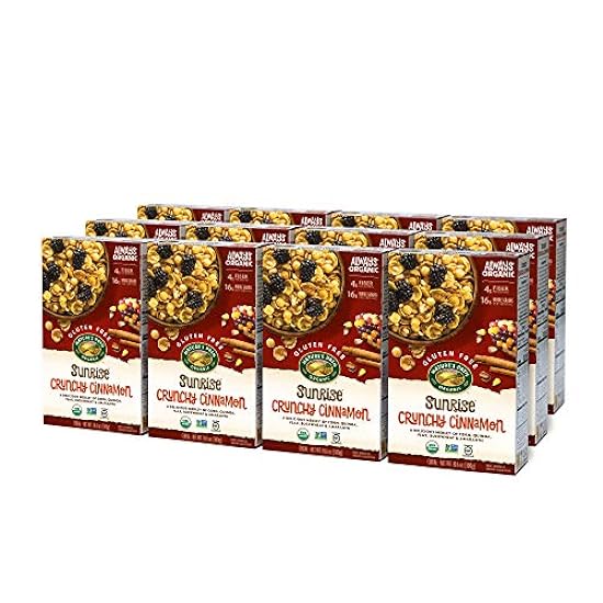 Nature´s Path Sunrise Organic Gluten Free Cereal, Crunchy Cinnamon, 10.6 Oz Box (Pack of 12) 499612443