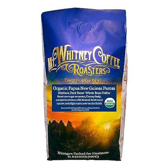 Mt. Whitney Organic Papua New Guinea, Medium Dark Roast