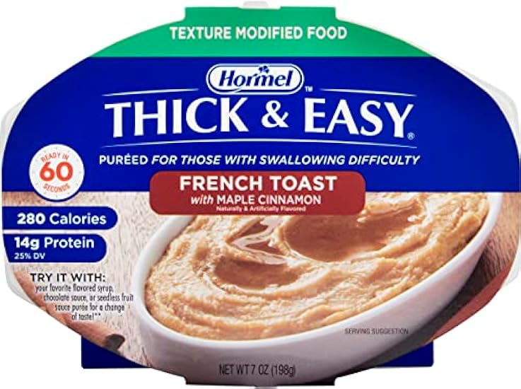 Thick Easy Purees Puree 7 oz Tray Maple Cinnamon French Toast Ready to Use Puree 60742 Case of 7 771409821