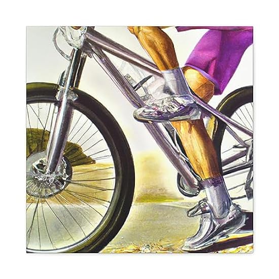 Bicycling into Hyperrealism - Canvas 20″ x 20″ / Premiu