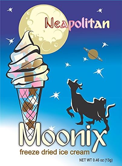 Moonix Freeze Dried Ice Cream. 10ct (Neapolitan) 124449914