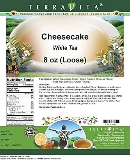 Cheesecake White Tea (Loose) (8 oz, ZIN: 539251) 798176726