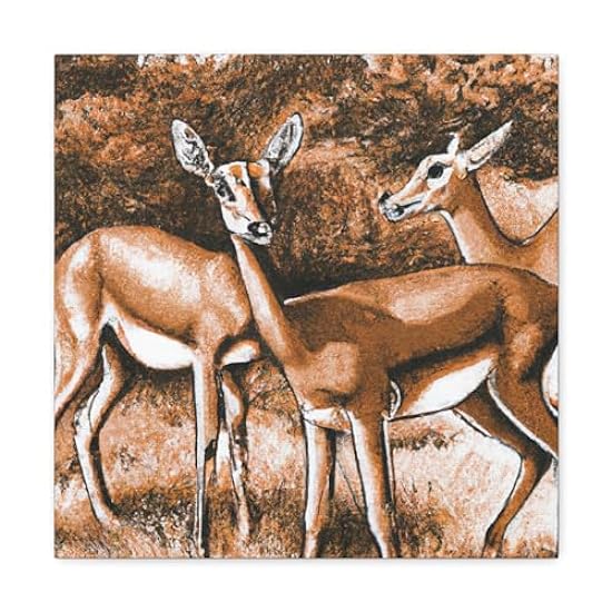 Gazelle In Splendor - Canvas 16″ x 16″ / 1.25