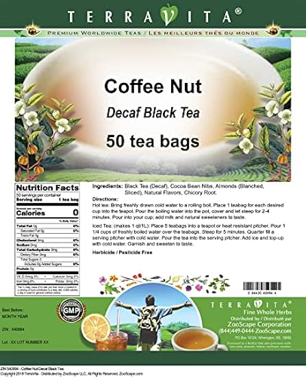 Coffee Nut Decaf Black Tea (50 tea bags, ZIN: 540994) 94127980
